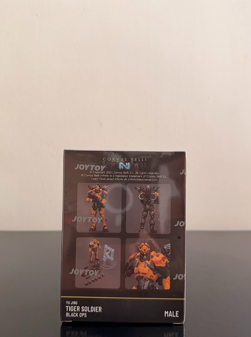 Figura de acción Infinity Yu Jing Tiger Soldier Black Ops a escala 1/18