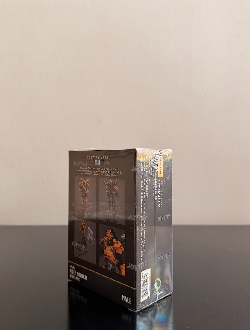 Figura de acción Infinity Yu Jing Tiger Soldier Black Ops a escala 1/18