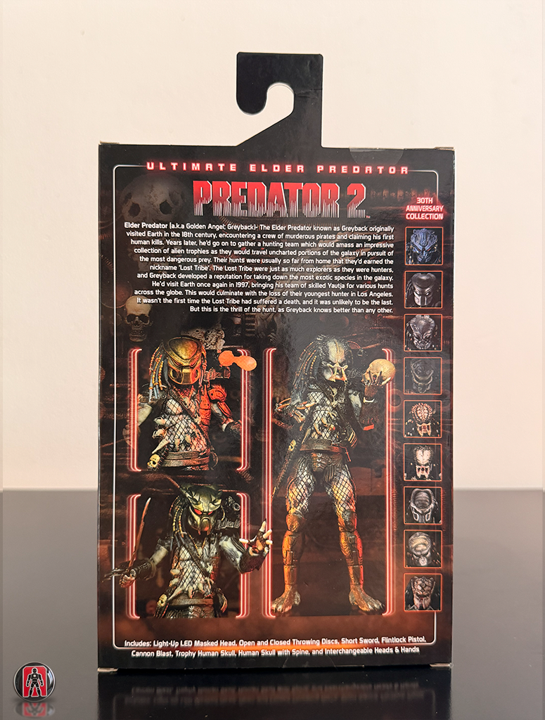 NECA Predator 2 Ultimate Elder Ojos LED 7" 1:12