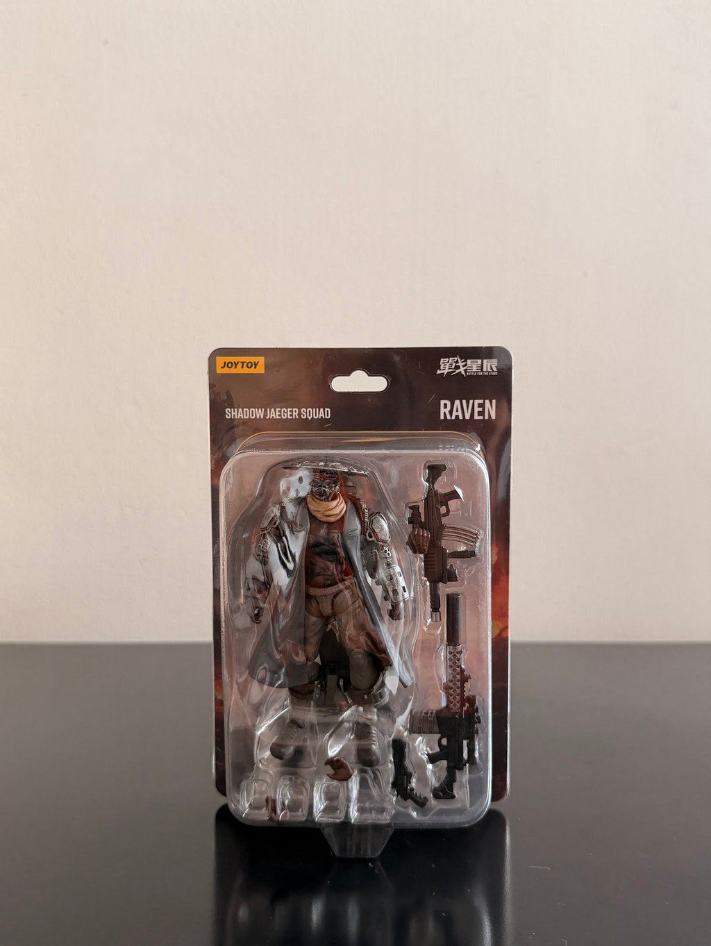 JoyToy 1/18 Battle of the Stars Shadow Jaeger Escuadrón Colección Raven Figura