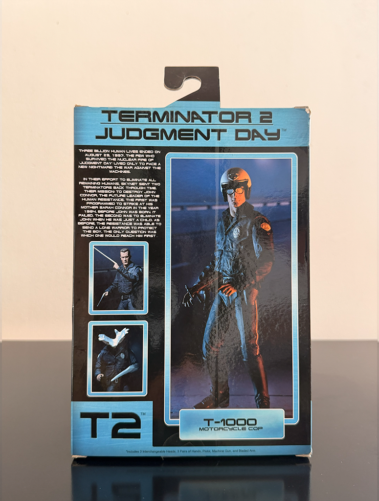 NECA - Figura de acción del policía en motocicleta T-1000 de Terminator 2 (T2)