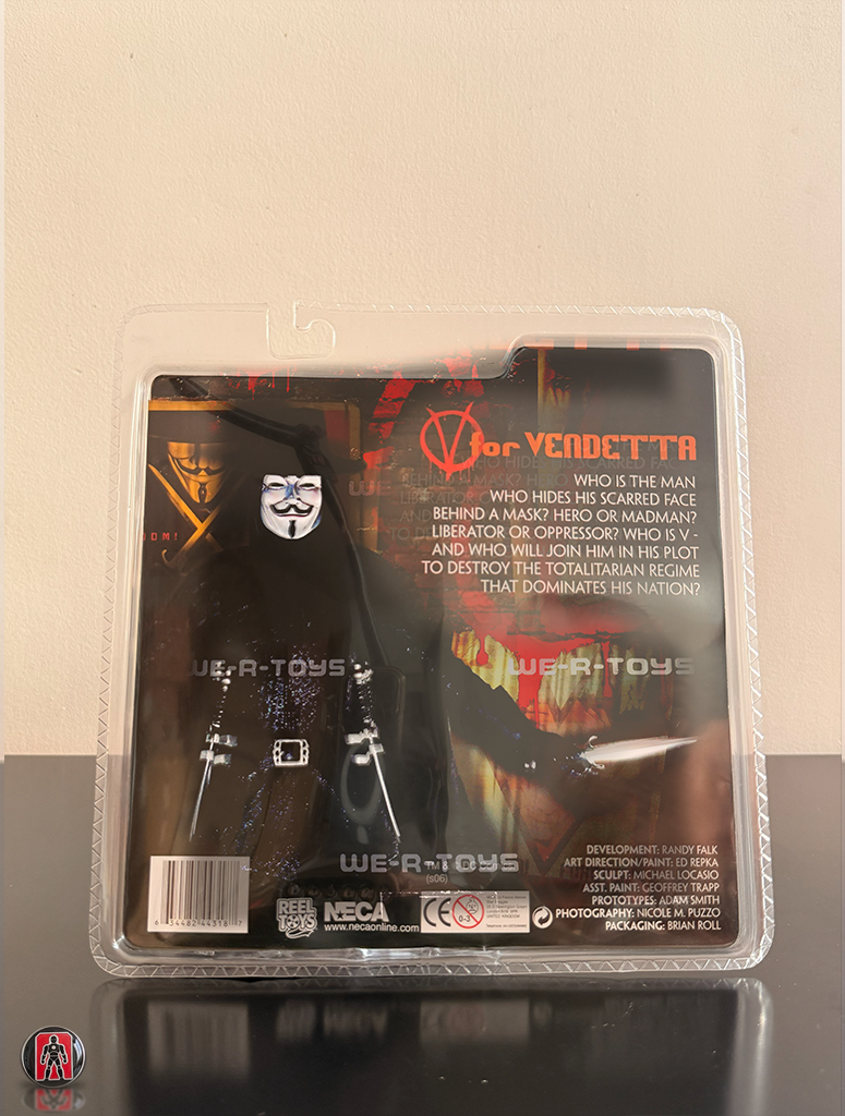 NECA V for Vendetta Reel Toys Figura 7.5 pulgadas DC Comics 2006