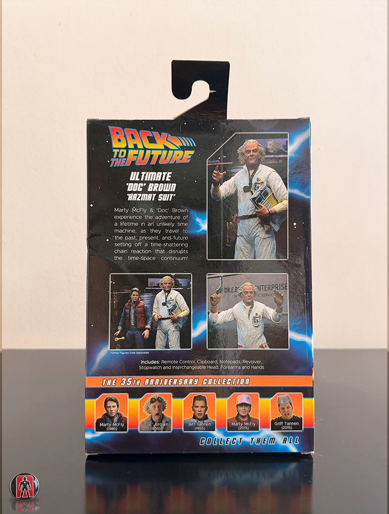 Figura de acción de Doc Brown de Regreso al Futuro, Edición Definitiva de 1985
