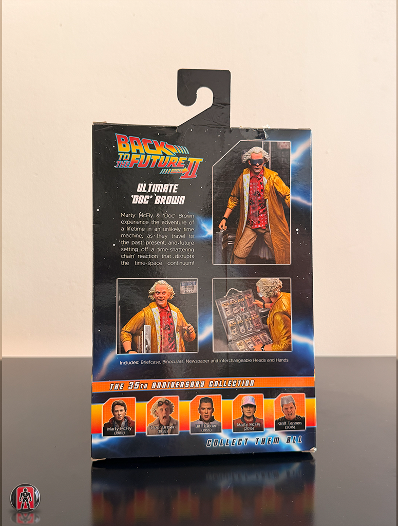 Figura de acción de Doc Brown de Regreso al Futuro 2
