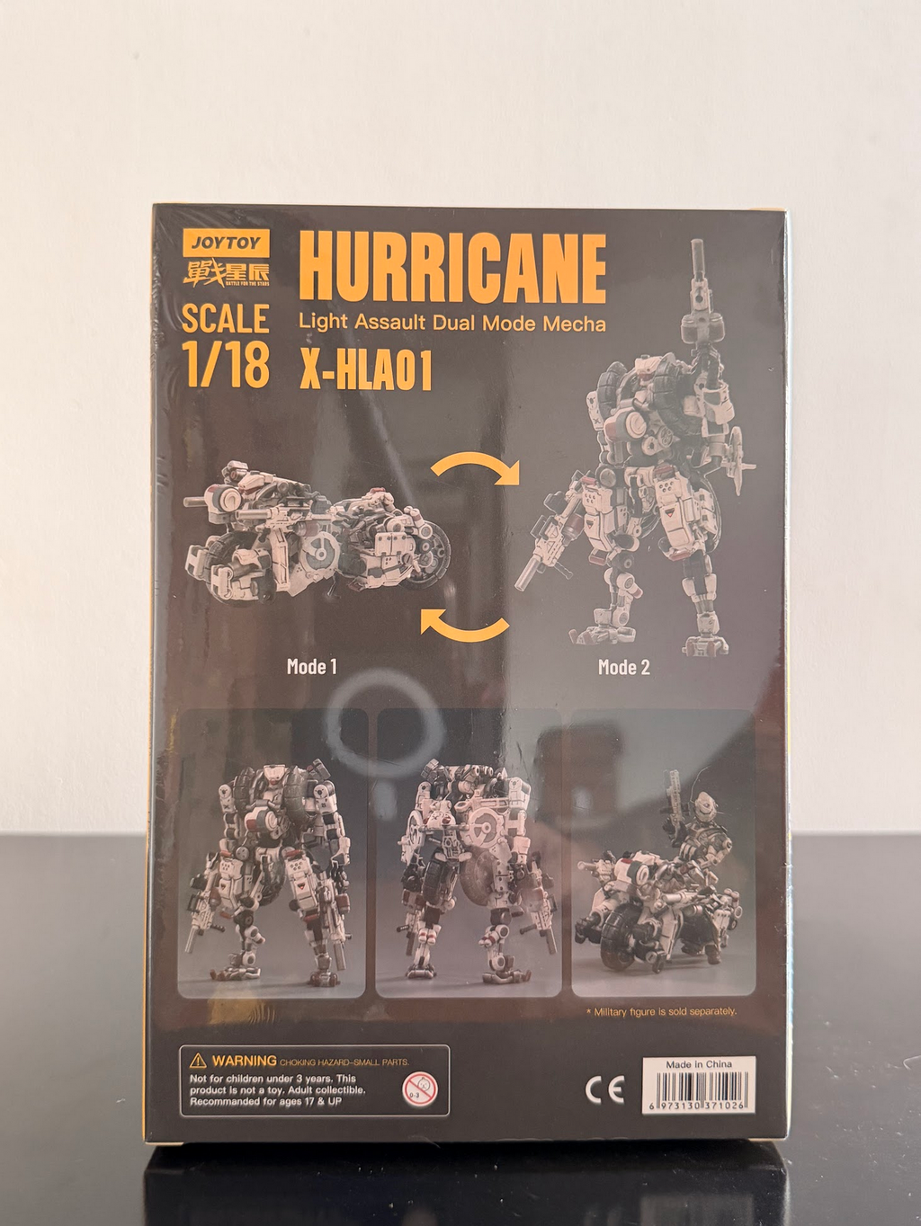 X-HLA01 Hurricane-Light Assault Mecha Doble Modo 1/18 (Blanco) – JoyToy