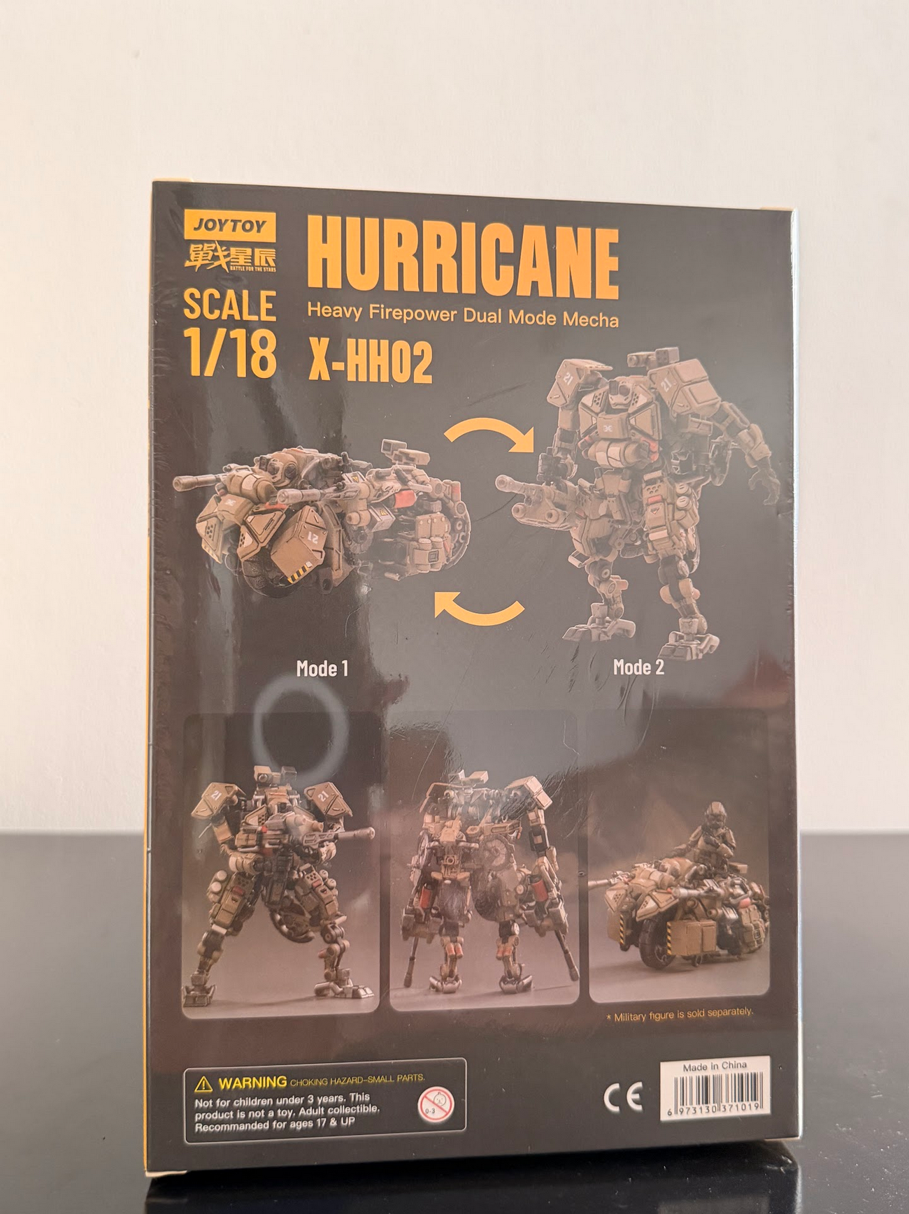 X-HH02 Huracán Mecha de Gran Potencia de Fuego Doble Modo 1/18 (Arena) – JoyToy