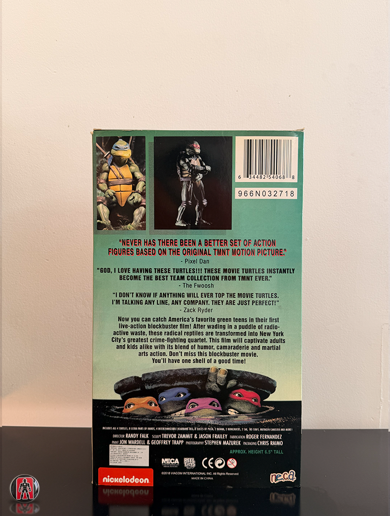 NECA TMNT 1990 Película Pack 4 Figuras SDCC 7"