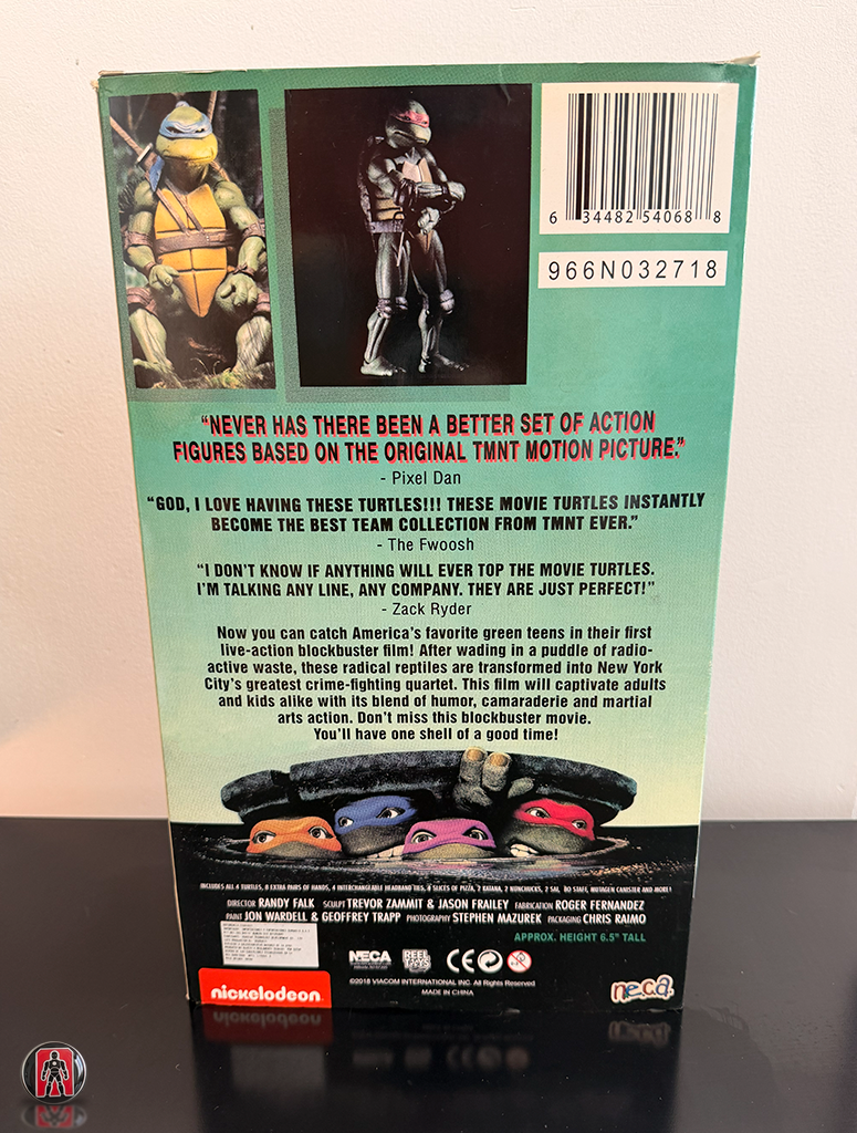 NECA TMNT 1990 Película Pack 4 Figuras SDCC 7"