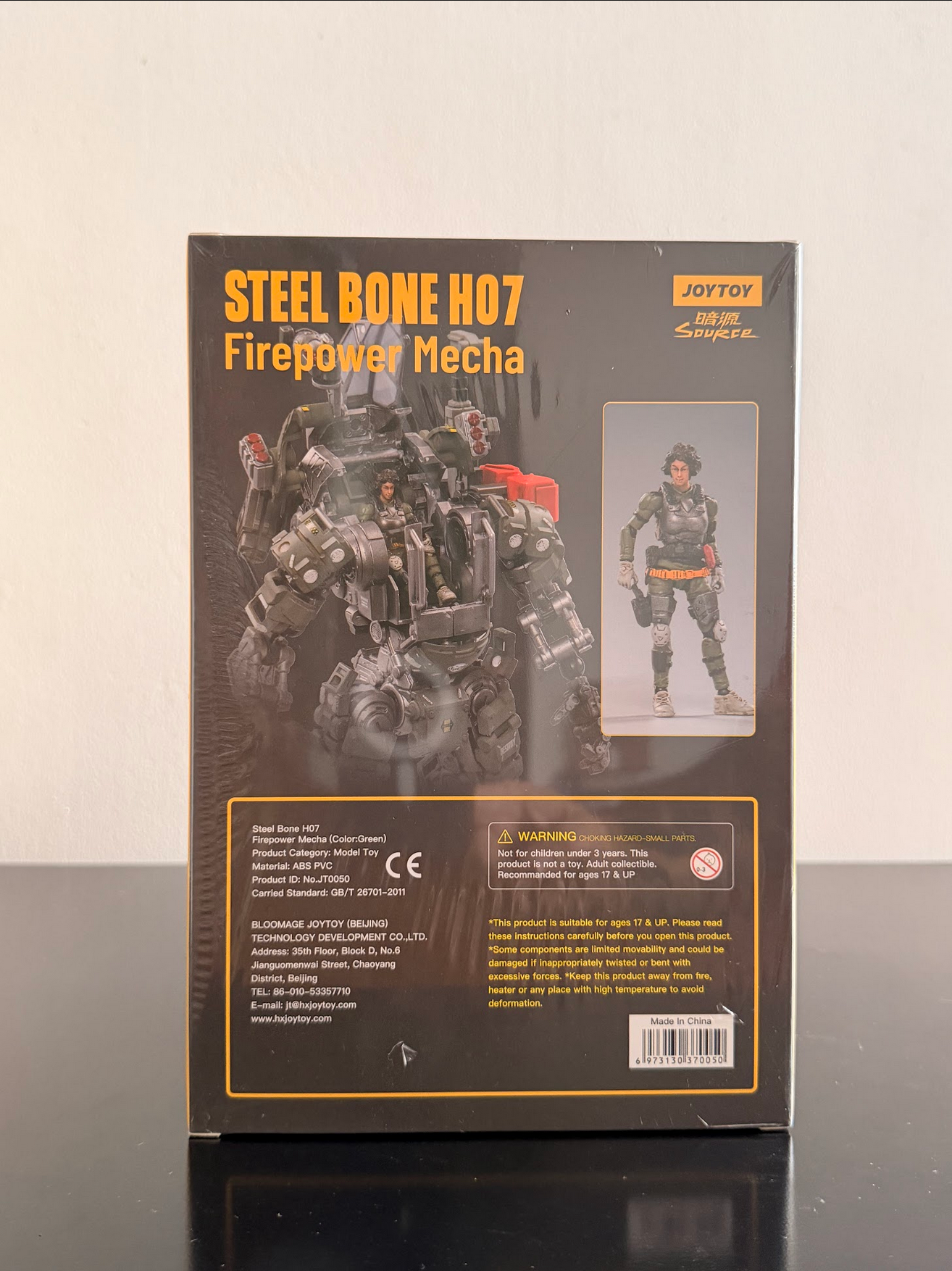 JoyToy Dark Source Steelbone H07 Firepower Oliva con Piloto Set Escala 1/24