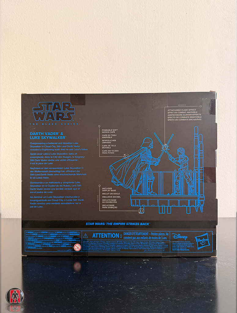 Pack de Dos Figuras Darth Vader y Luke Skywalker (El Imperio Contraataca) – Star Wars: The Black Series