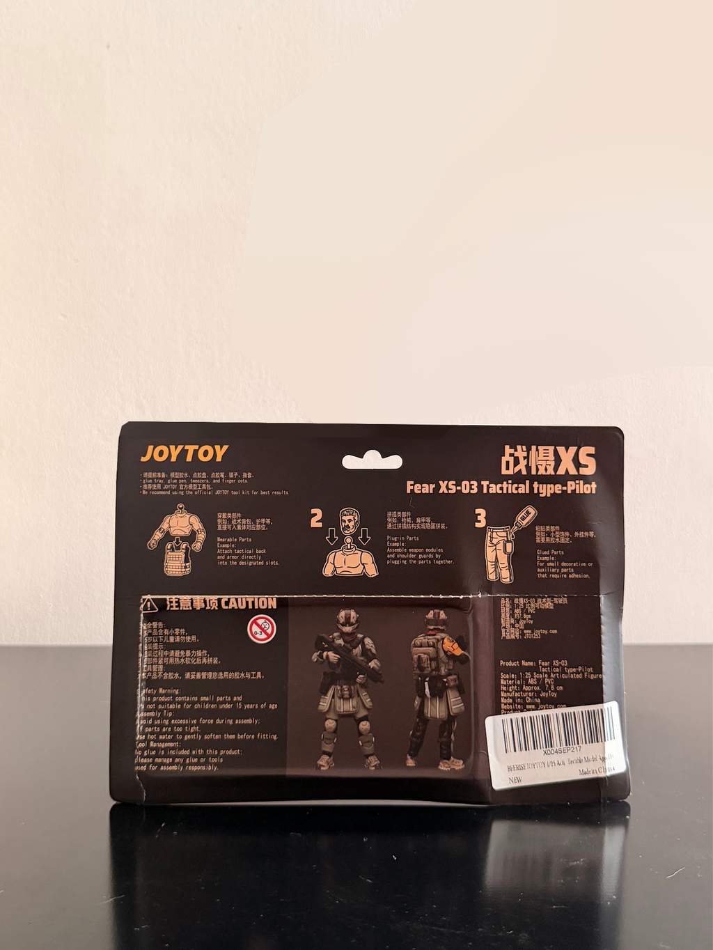 JoyToy 1/25 Mech Battle for the Stars Fear XS-03 Piloto Táctico Figura 7.6 cm