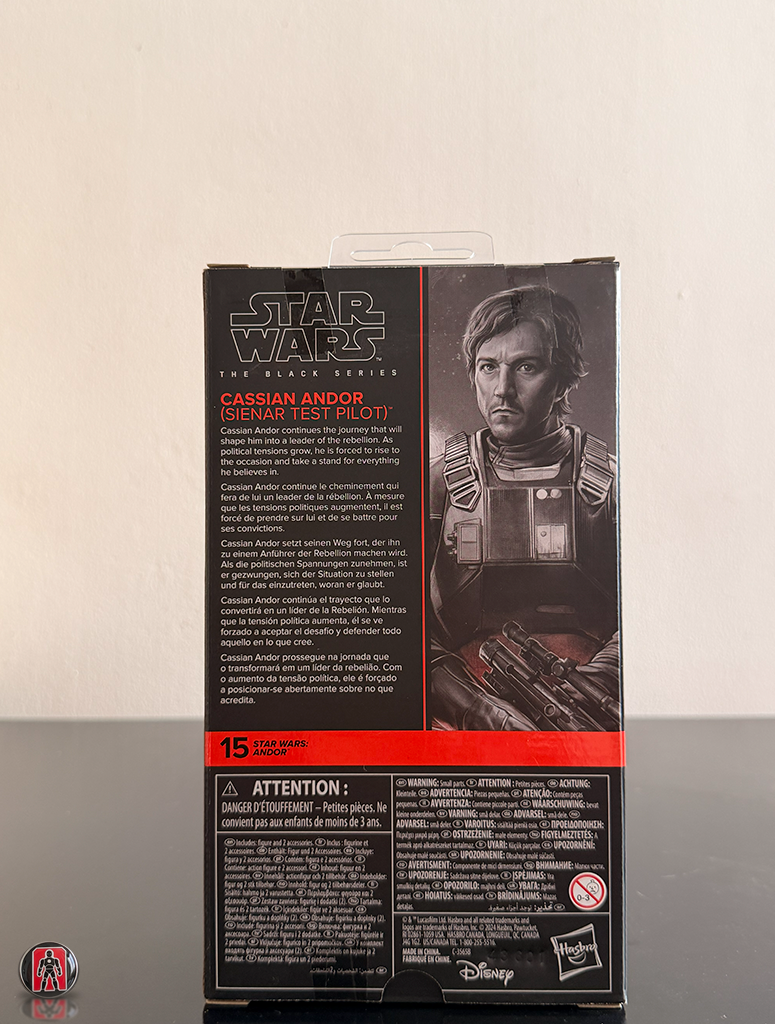 Figura de acción de Cassian Andor (piloto de pruebas de Sienar) de 15 cm de Star Wars: The Black Series