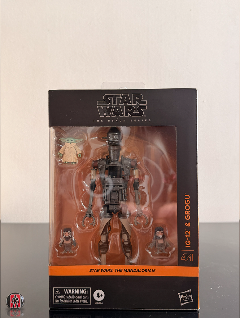 Star Wars: The Black Series, set de figuras de acción de lujo de 6 pulgadas de IG-12 y Grogu (The Mandalorian)