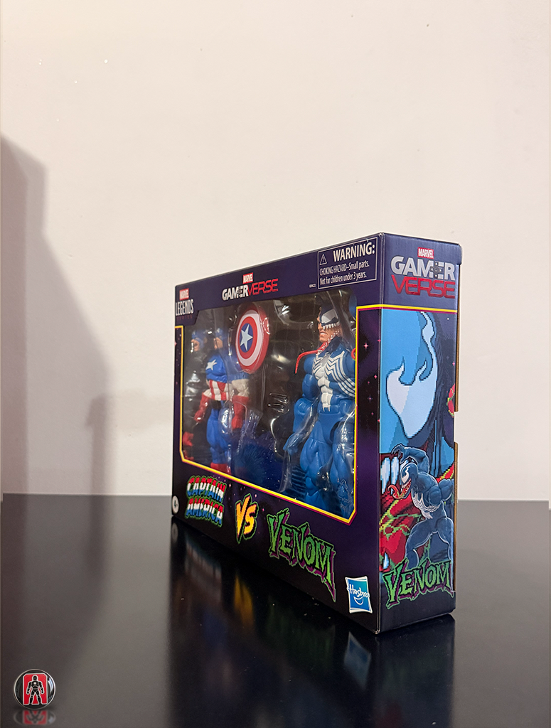 Pack de dos figuras de acción de Capitán América vs. Venom de Marvel Legends Gamerverse