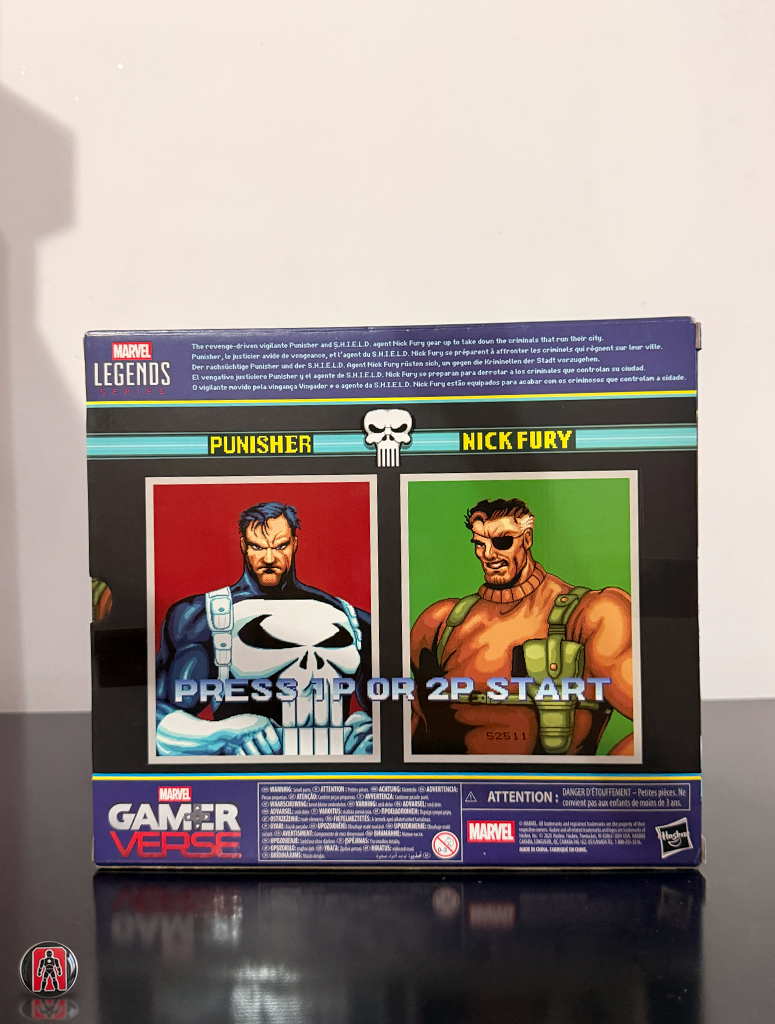 Pack de dos figuras de Marvel Legends Gamerverse: The Punisher y Nick Fury