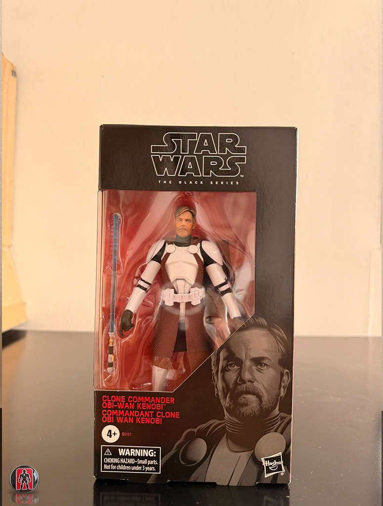 Figura de acción de Star Wars: The Black Series de 15 cm (6 pulgadas) del Comandante Clon Obi-Wan Kenobi (The Clone Wars).
