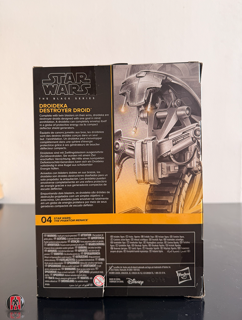 Star Wars: The Black Series Droideka Destructor Deluxe de 6" (La Amenaza Fantasma)
