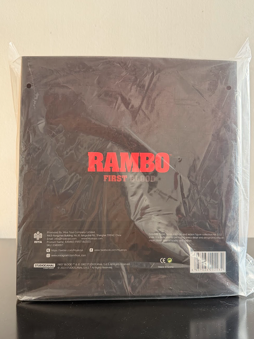 Figura de acción exclusiva de John Rambo de la serie Super Super First Blood, escala 1/12, de PX Previews.