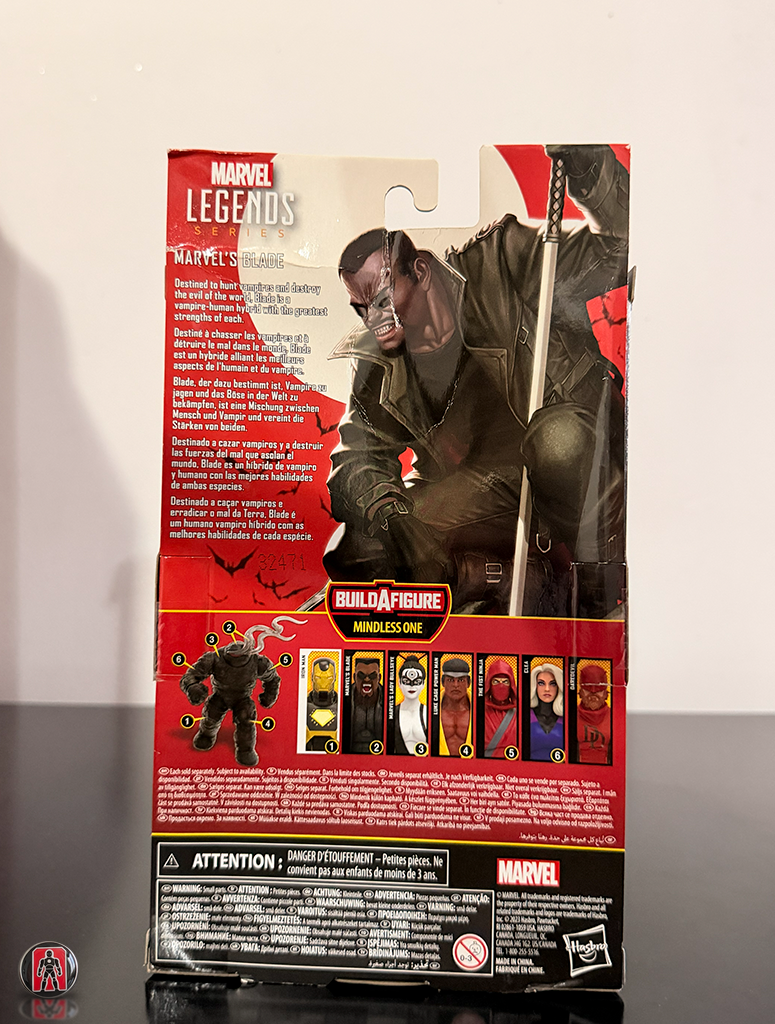 Marvel Legends Series Blade Figura de acción 6 pulgadas Build-A-Figure Mindless One