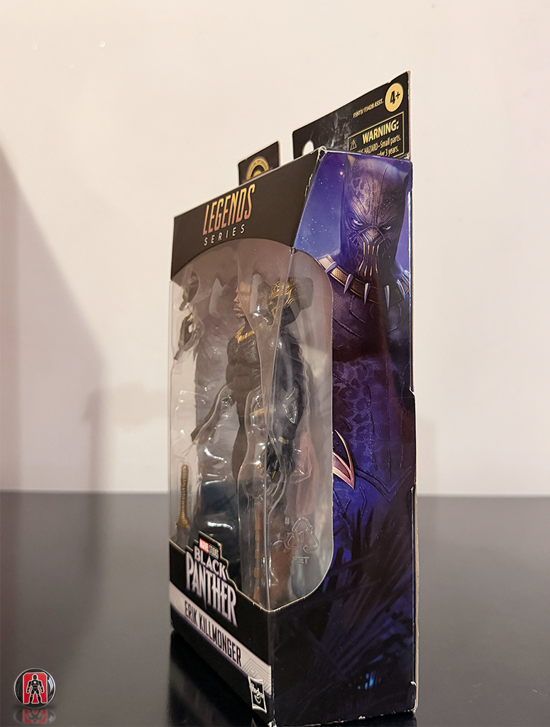 Figura de acción de Erik Killmonger de 6 pulgadas de la colección Marvel Legends Legacy de Black Panther, fabricada por Hasbro.