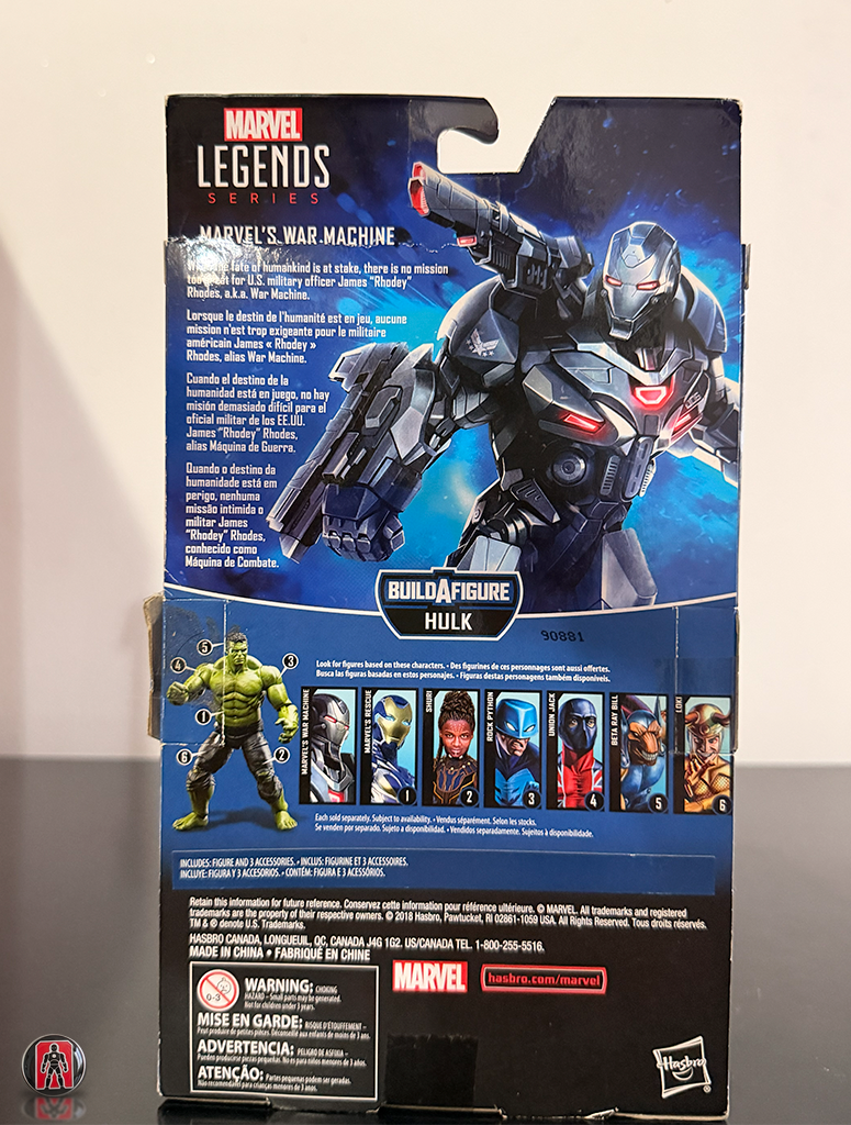 Marvel Legends ~ Figura de acción de War Machine ~ Vengadores: Endgame
