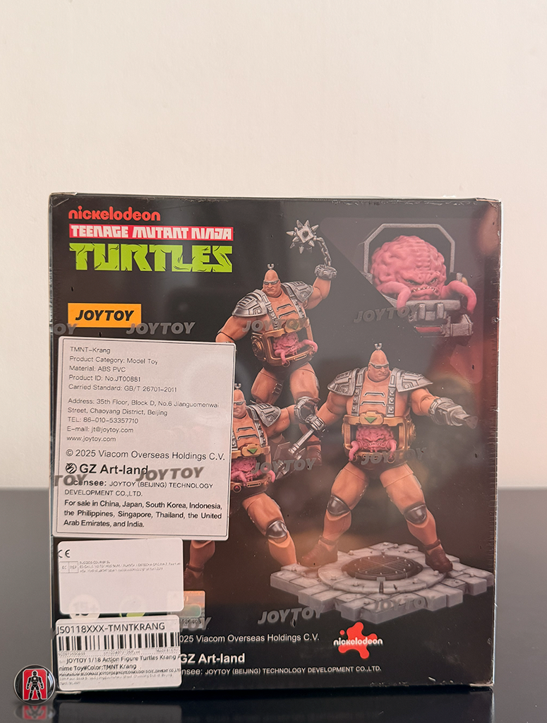 JOYTOY TMNT Krang Figura de Acción Escala 1/18