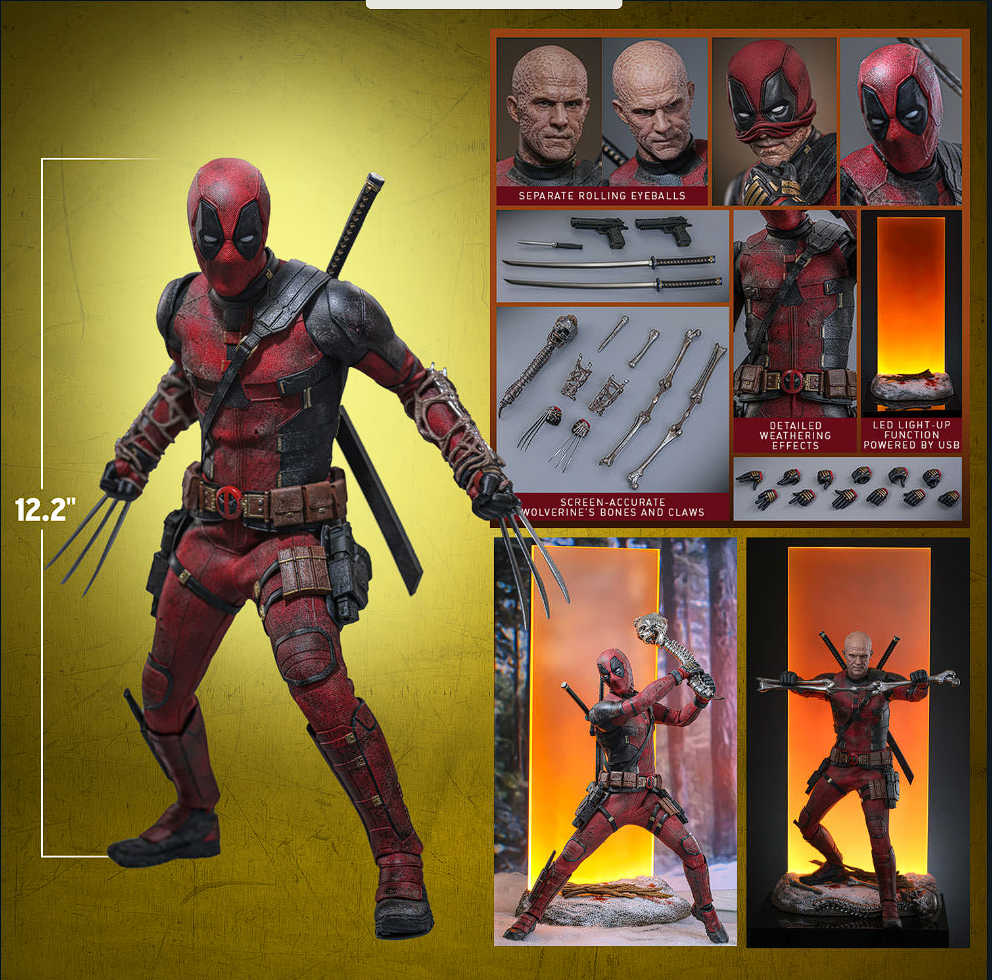 Hot Toys Deadpool Versión de Batalla Escala 1/6 – Marvel