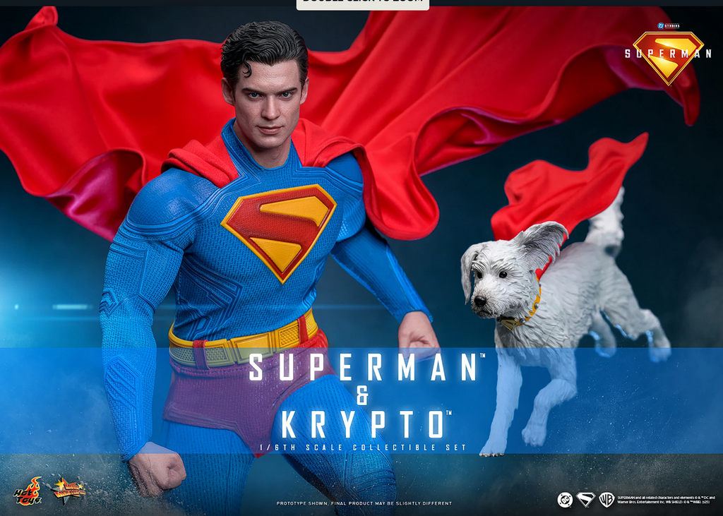 Superman™ & Krypto™ Figura Coleccionable Escala 1/6 – Hot Toys DC