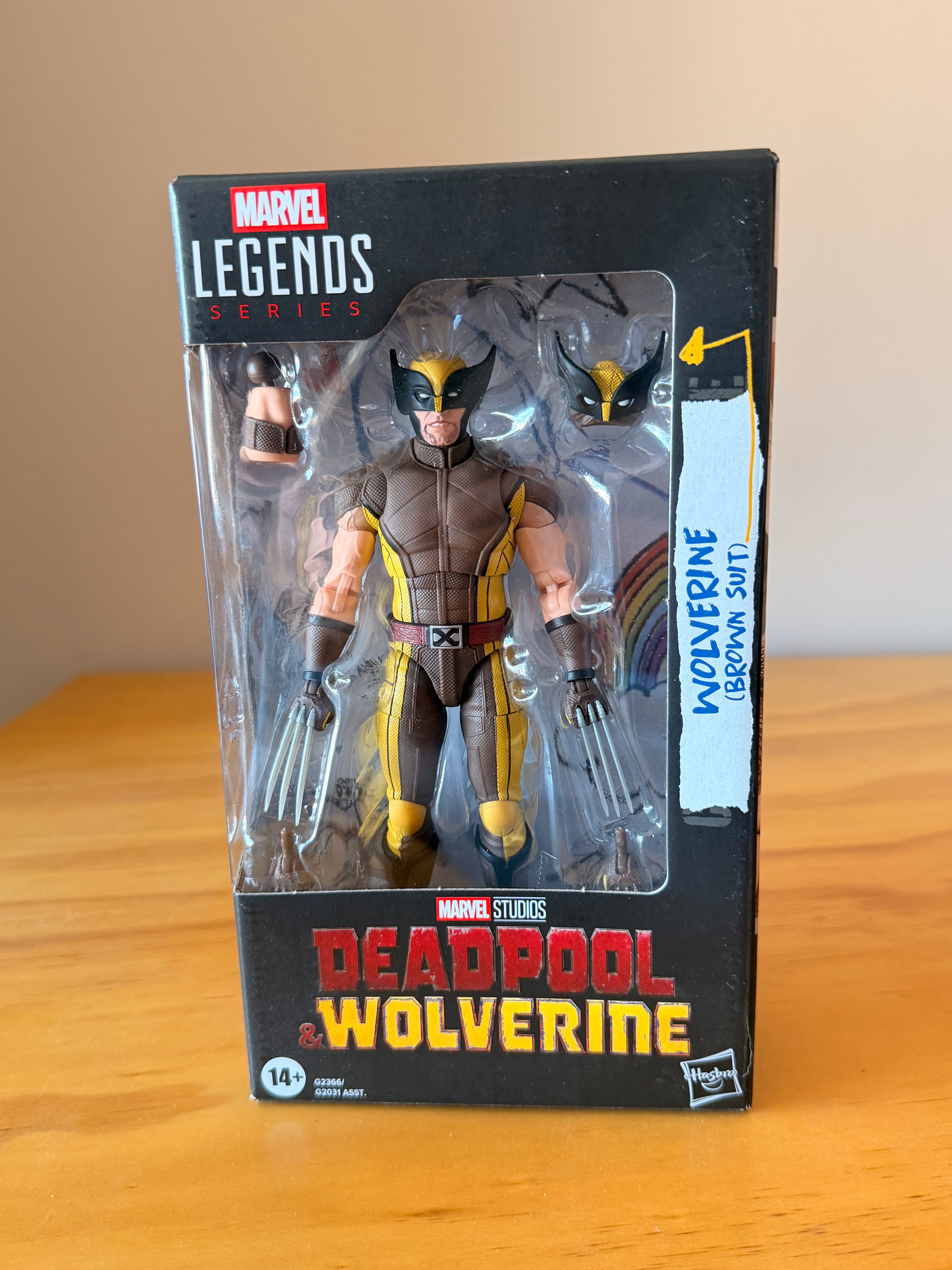 Figura de Wolverine (Traje Marrón) – Deadpool y Wolverine Marvel Legends