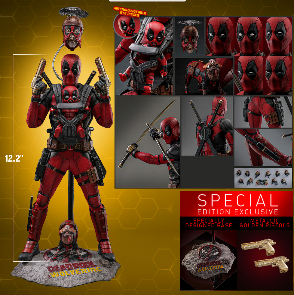 Deadpool – Figura Coleccionable Escala 1/6 (con Dogpool)