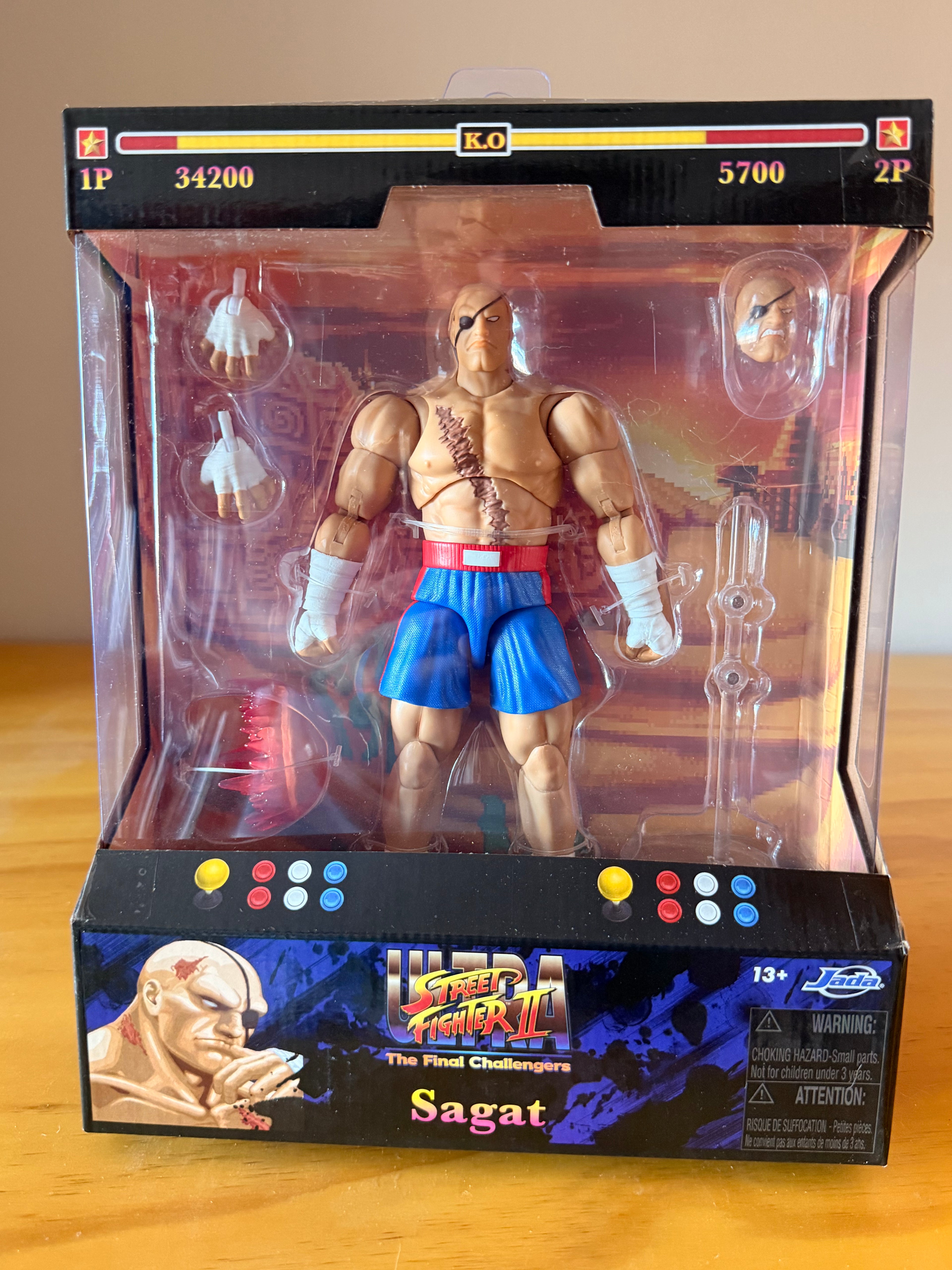 Figura de acción a escala 1/12 de Ultra Street Fighter II: The Final Challengers Sagat