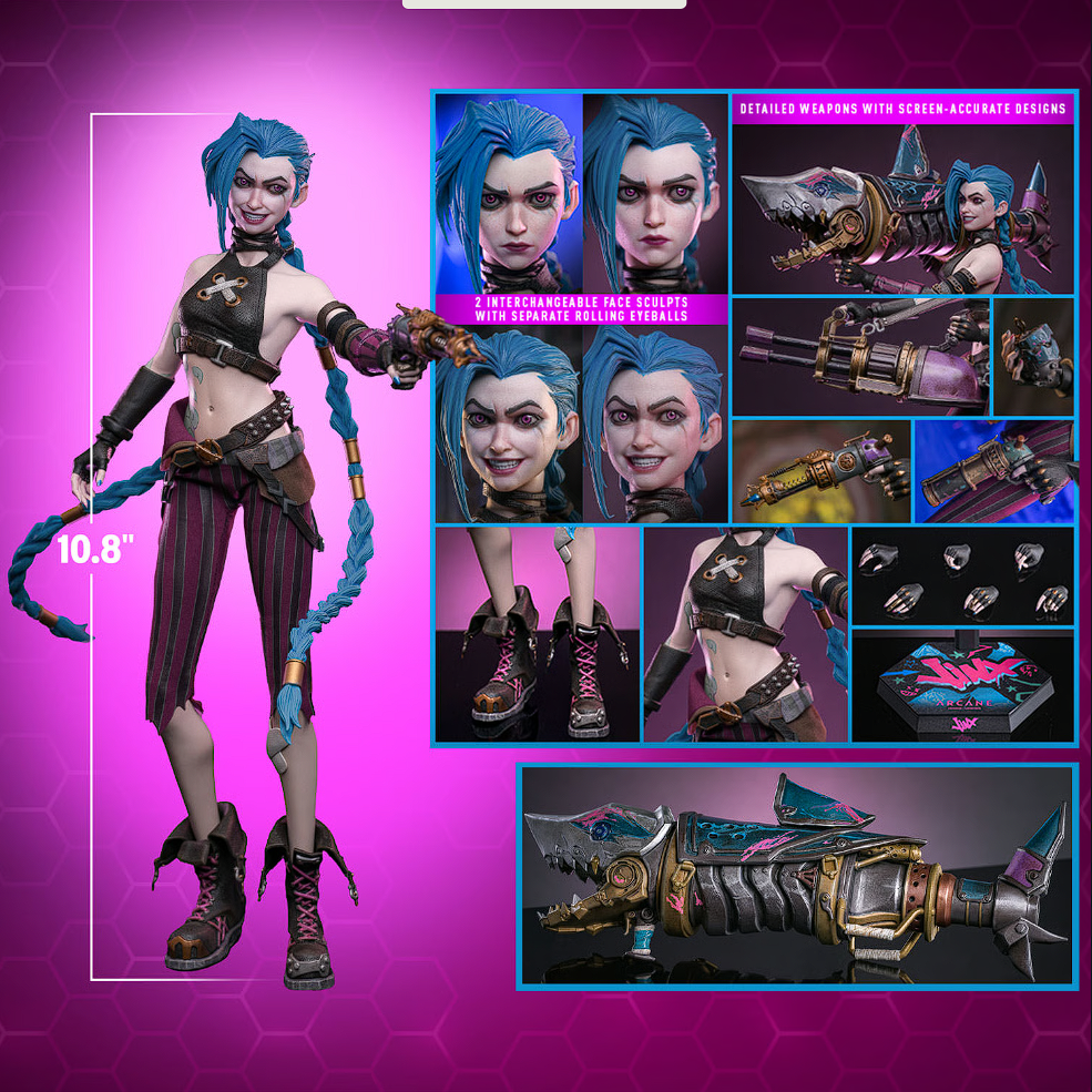 Jinx – Figura Coleccionable Escala 1/6 (Arcane Temporada 2)