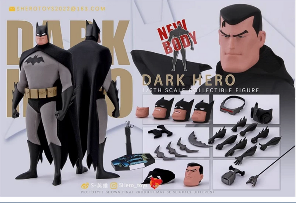 Figura Coleccionable Batman Dark Hero S-HERO SH005 Escala 1/6