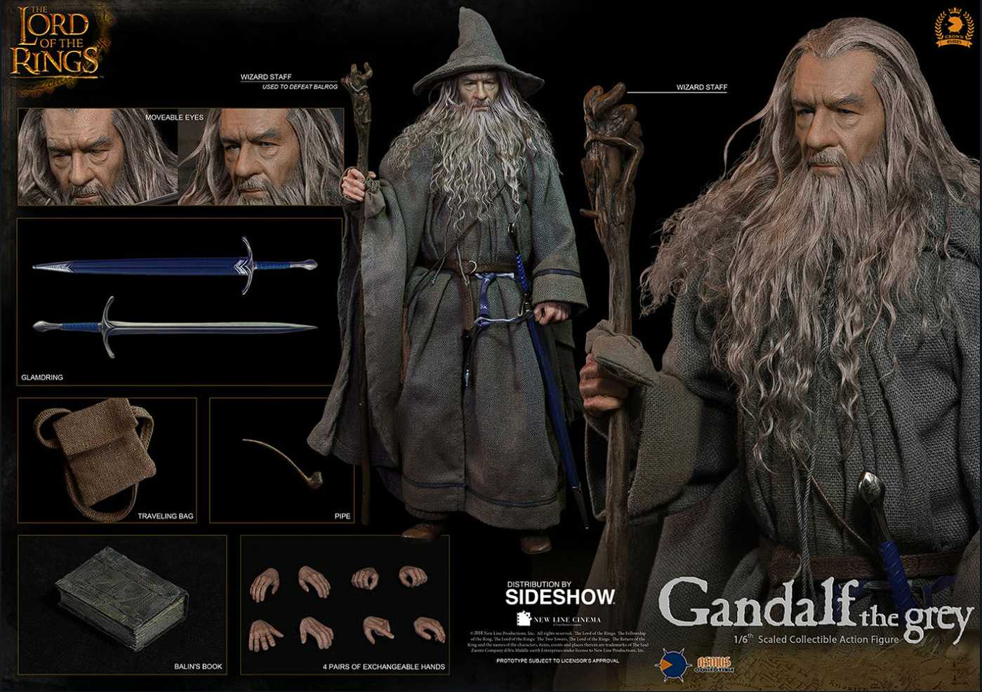 Gandalf el Gris – Figura Coleccionable Escala 1/6