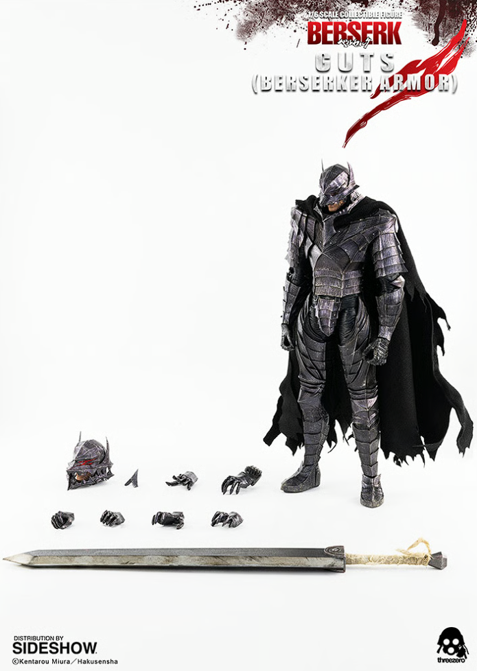 Guts Armadura Berserker 1/6 – Threezero (Berserk)