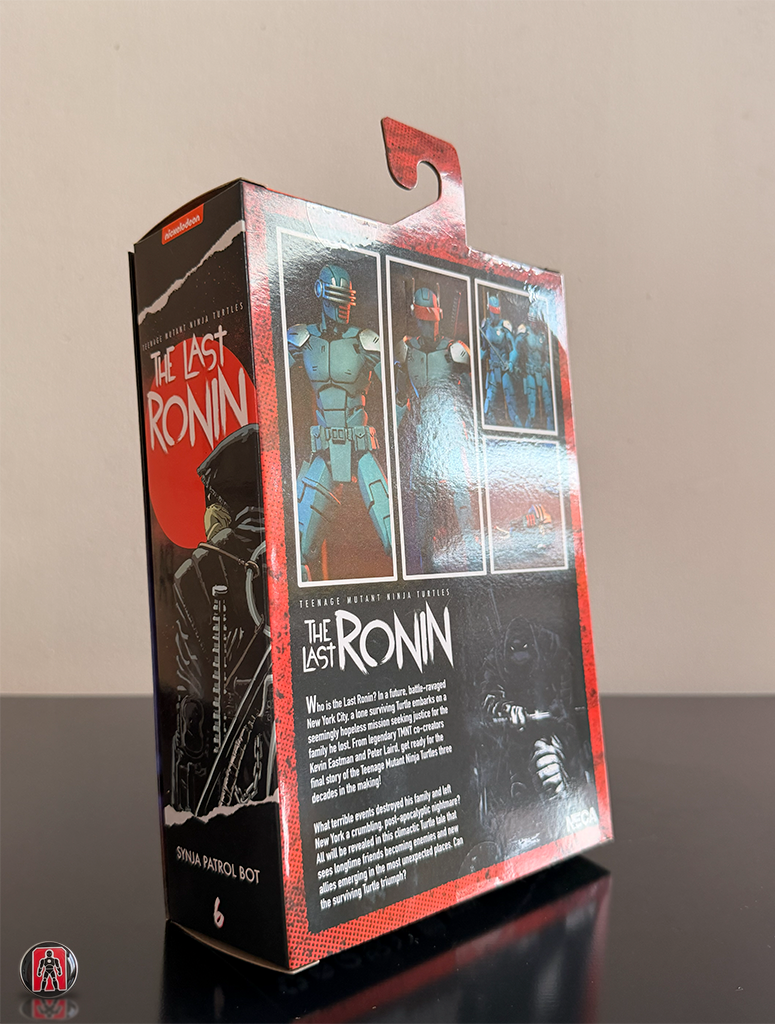 Figura de acción definitiva del robot patrullero Synja de Las Tortugas Ninja Mutantes Adolescentes: El Último Ronin